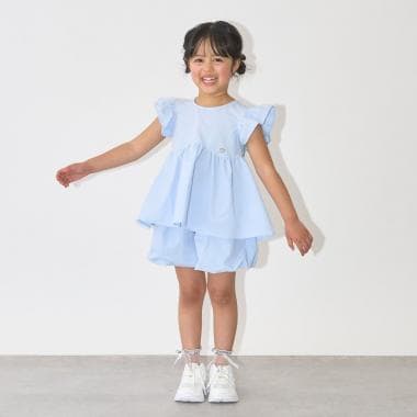 【セットアップ】なみなみペプラムブラウス・バルーンパンツセット