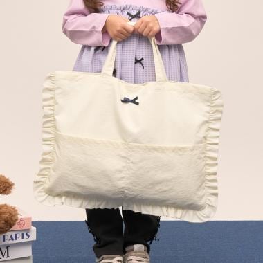 【予約/1月中旬～1月下旬入荷予定】【スクール対応】【撥水・防汚・耐久・UV】リボン付きフリルレッスンバック