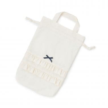 【予約/1月中旬～1月下旬入荷予定】【スクール対応】【撥水・防汚・耐久・UV】リボン付きフリルシューズバック