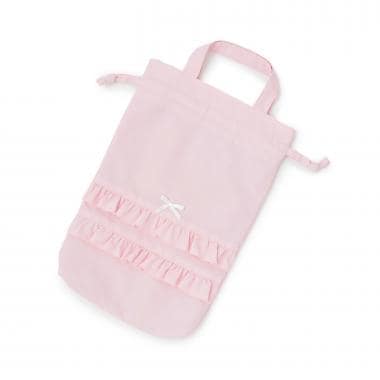 【予約/1月中旬～1月下旬入荷予定】【スクール対応】【撥水・防汚・耐久・UV】リボン付きフリルシューズバック