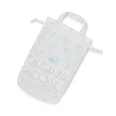 【予約/1月中旬～1月下旬入荷予定】【スクール対応】【撥水・防汚・耐久・UV】リボン付きフリルシューズバック