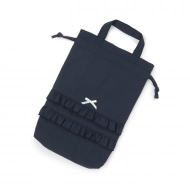 【予約/1月中旬～1月下旬入荷予定】【スクール対応】【撥水・防汚・耐久・UV】リボン付きフリルシューズバック