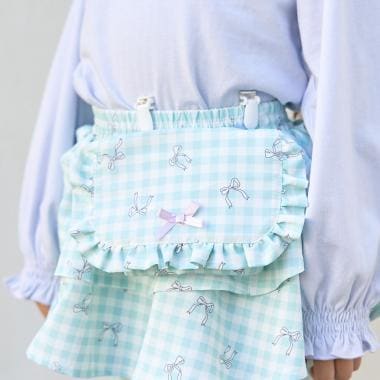 【予約/1月中旬～1月下旬入荷予定】【スクール対応】【撥水・防汚・耐久・UV】リボン付きフリル移動ポケット