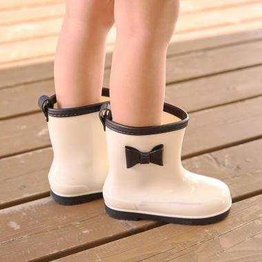 Moon Boot リボン レインブーツ ベージュ Amian House（アミアン・ハウス） レインブーツ ロング レインシューズ