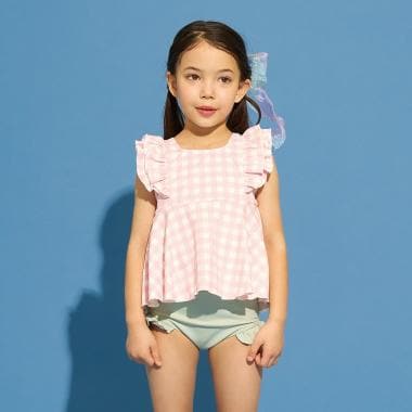 【予約/2026年3月下旬～4月上旬入荷予定】【SWIM】【UVカット】カラバリ豊富セパレート水着（スクール対応あり)