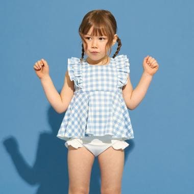 【予約/2026年3月下旬～4月上旬入荷予定】【SWIM】【UVカット】カラバリ豊富セパレート水着（スクール対応あり)