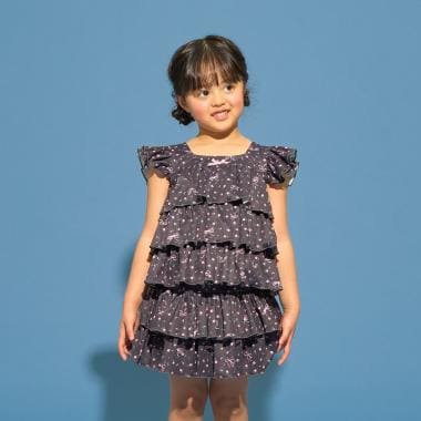 【予約/2026年3月下旬～4月上旬入荷予定】【SWIM】【UVカット】ティアードトップス・ティアードスカートセパレート水着