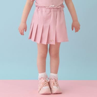 フロントプリーツハートポケットカラースカパン