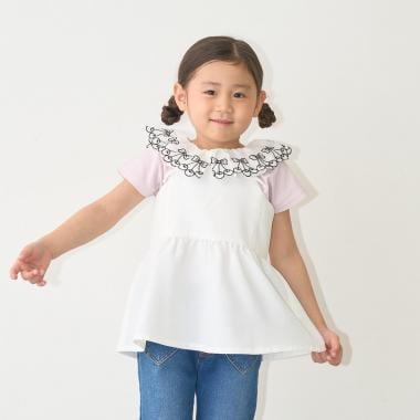 【脇ポケット付き】ペプラムビスチェ