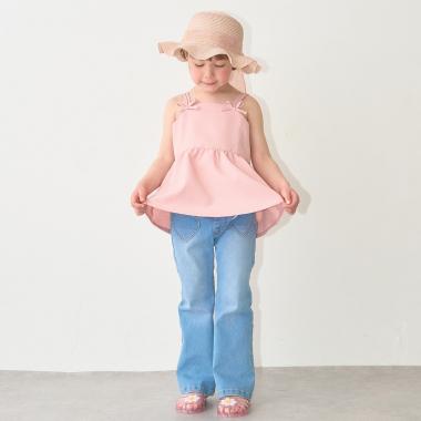 【脇ポケット付き】ペプラムビスチェ