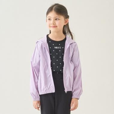 【スクール】【UVカット】【接触冷感】フード付きフルジップパーカ