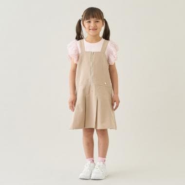 【お着替えラクラク】プリーツワンピース