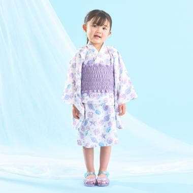 【予約/4月下旬～5月上旬入荷予定】【簡単着付け♪】【接触冷感】4wayセパレート浴衣つくり帯(OHANA)