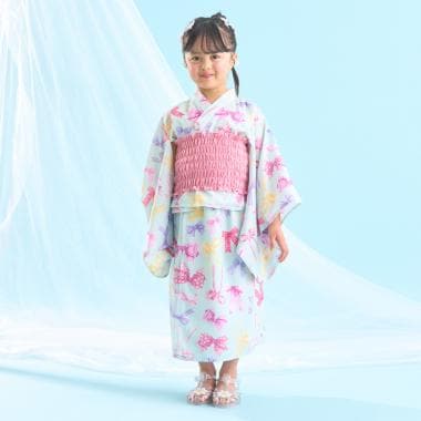 【予約/4月下旬～5月上旬入荷予定】【簡単着付け♪】【接触冷感】4wayセパレート浴衣つくり帯(OHANA)