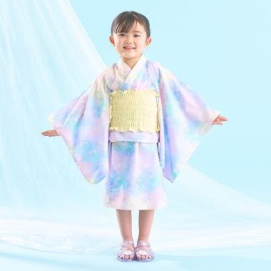 【予約/4月下旬～5月上旬入荷予定】【簡単着付け♪】【接触冷感】4wayセパレート浴衣つくり帯(OHANA)