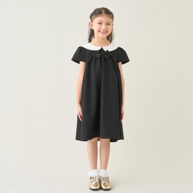 【オケージョン】【スクール対応】丸衿付ワンピース