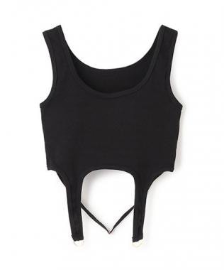 ガータードロップタンクトップ【韓国ファッション】