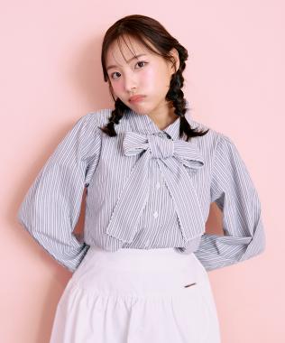 ボウタイロゴ刺しゅうシャツ