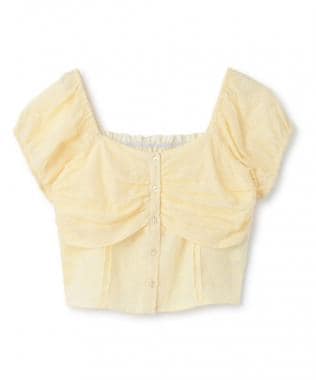 ギャザーレースブラウス