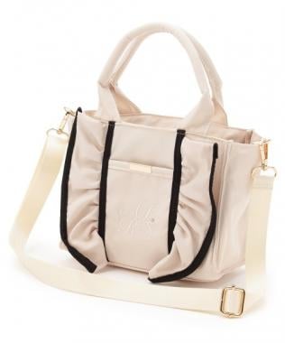 カラースキームフリル2wayトート