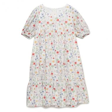 Narumiya Online ナルミヤ オンラインの公式通販サイトボタニカル柄ワンピース F オフ ホワイト 大人