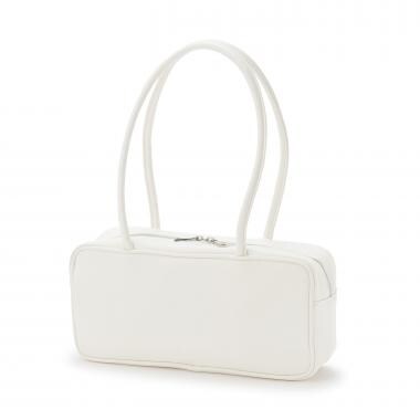 レザー調ボストンバッグ