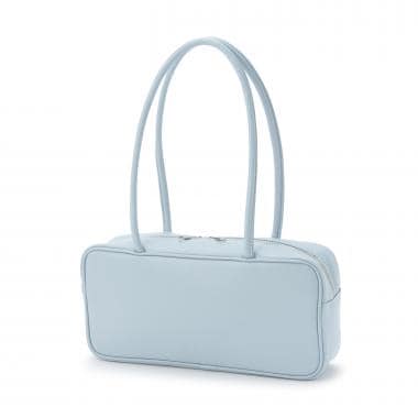 レザー調ボストンバッグ