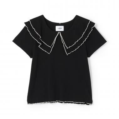 【接触冷感/リンク】メロー衿Tシャツ