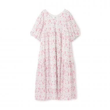 【リンク】花柄Aラインワンピース