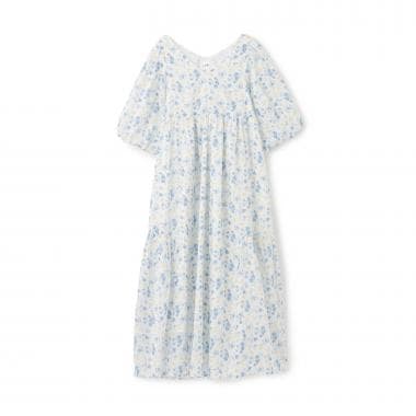 【リンク】花柄Aラインワンピース