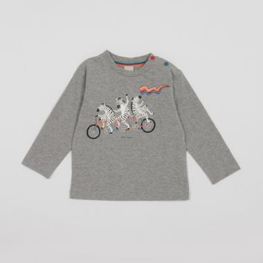 ゼブラ自転車長袖Tシャツ