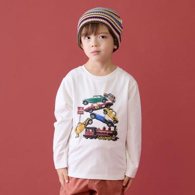 クラシックカー長袖Tシャツ