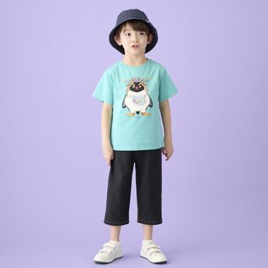 カットデニム7分丈パンツ