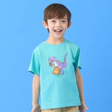 ホットドック恐竜ギミック半袖Tシャツ