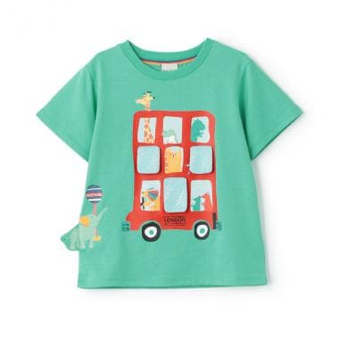アニマルバスギミック半袖Tシャツ