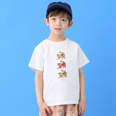 虎柄半袖Tシャツ