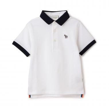 配色衿半袖ポロシャツ