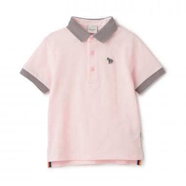 配色衿半袖ポロシャツ