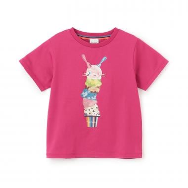 アイスクリームロゴ半袖Tシャツ