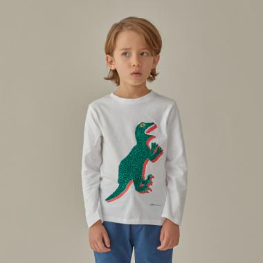 Dino ビッグプリント 長袖Tシャツ