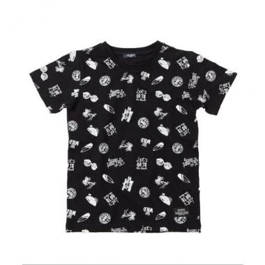 スラブ天竺・イラスト柄半袖Tシャツ
