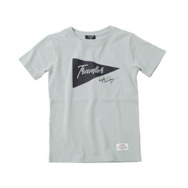 天竺・フラッグプリント半袖Tシャツ