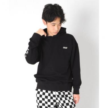 【Coleman】裏毛・ドロップショルダー袖プリントパーカー