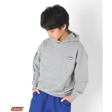 【Coleman】裏毛・ドロップショルダー袖プリントパーカー