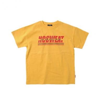 天竺・USAコットン ドロップショルダーロゴプリント半袖Ｔシャツ