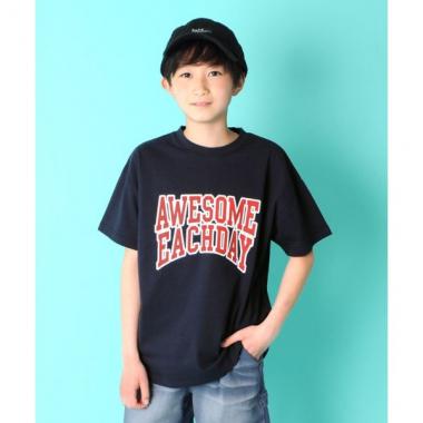 天竺・ドロップショルダーアソートプリント半袖Tシャツ