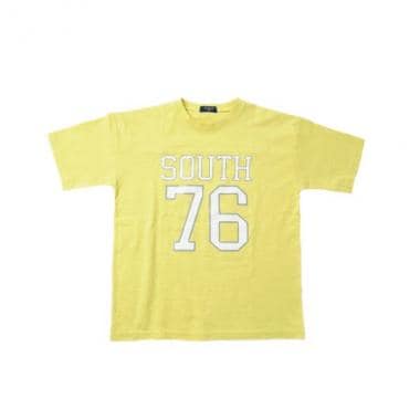 スラブ天竺・ドロップショルダーナンバリングフットボール半袖Ｔシャツ