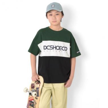 【DC】カラーブロッキングプリントビッグ半袖Tシャツ