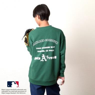 【MLB】裏毛ロゴプリントトレーナー