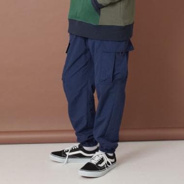 【あったか】ナイロン・起毛裏地付きカーゴパンツ